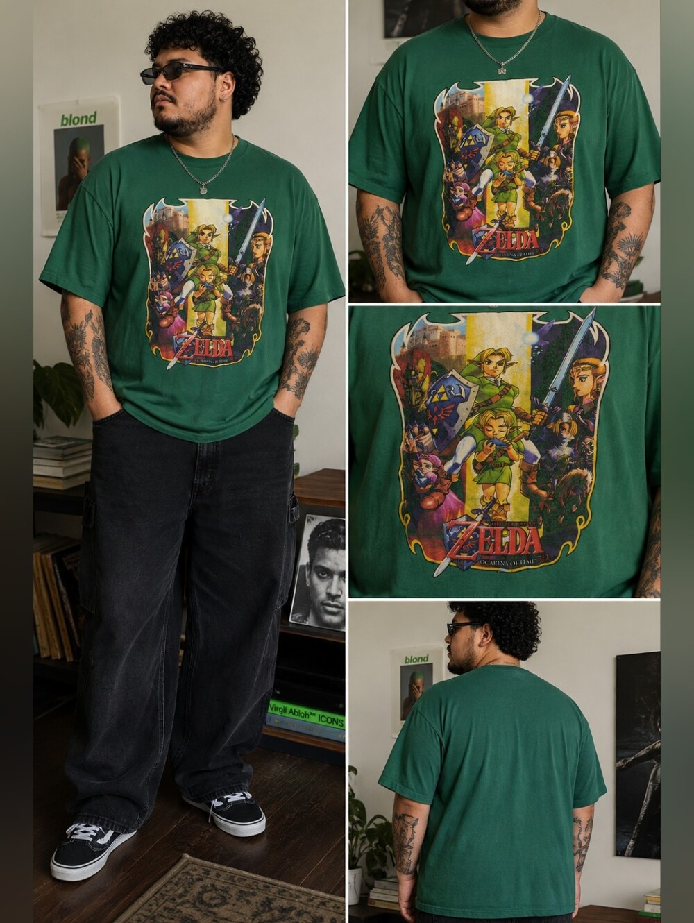 The Legend of Zelda Green Graphic Tee